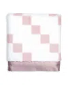 Little Giraffe Luxe Stairway Blanket - Baby In Dusty Pink