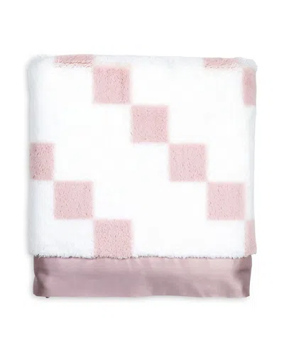 Little Giraffe Luxe Stairway Blanket - Baby In Dusty Pink