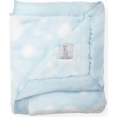 Little Giraffe Luxe Urchin Blanket In Blue