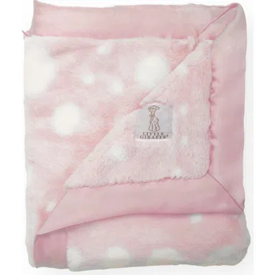 Little Giraffe Luxe Urchin Blanket In Pink