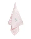 Little Giraffe Mini Chenille Blanket - Baby In Light Pink