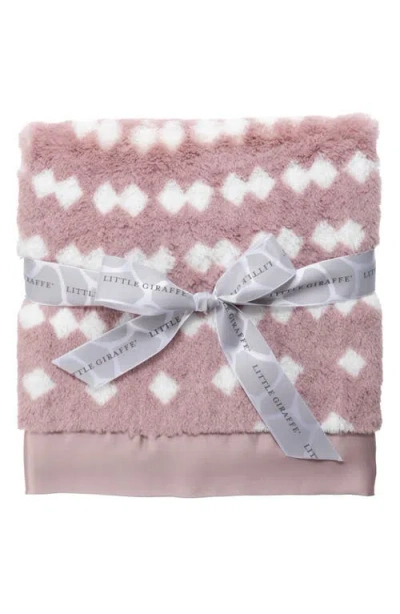 Little Giraffe String Of Pearls Luxe Baby Blanket