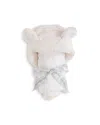 Little Giraffe Unisex Luxe Hooded Towel - Baby In White