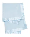 Little Giraffe Velvet Deluxe Baby Blanket - Ages 0+ In Blue