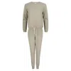 Little Indians Organic Cotton Pajamas In Abbey Stone In Multi