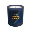 Little Karma Co. Ltd Black / Blue / Green Man Cave - Juniper Midi Refillable Men's Candle In Blue