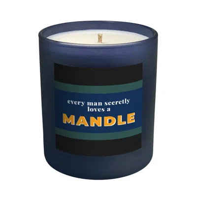 Little Karma Co. Ltd Blue / Black / Green Mandle - Kefi Large Refillable Man Candle In Multi