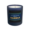 Little Karma Co. Ltd Blue / Black / Green Mandle - Kefi Midi Refillable Man Candle In Blue
