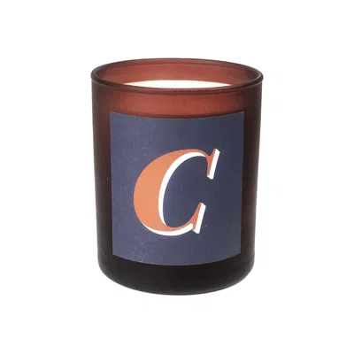Little Karma Co. Ltd Blue Initial C Candle - Luna Refillable Large Alphabet Candle In Multi