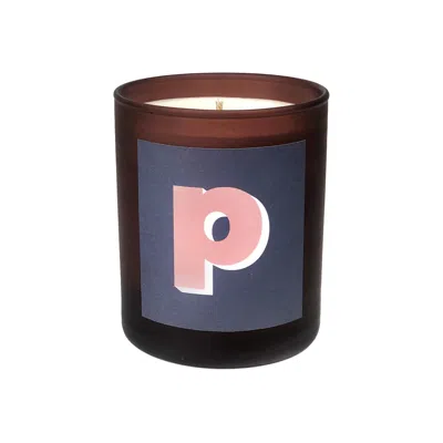 Little Karma Co. Ltd Blue Initial P Candle - Alba Refillable Large Alphabet Candle