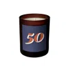 Little Karma Co. Ltd Blue Number Candle 50 - Luna Refillable Midi Milestone Candle In Blue