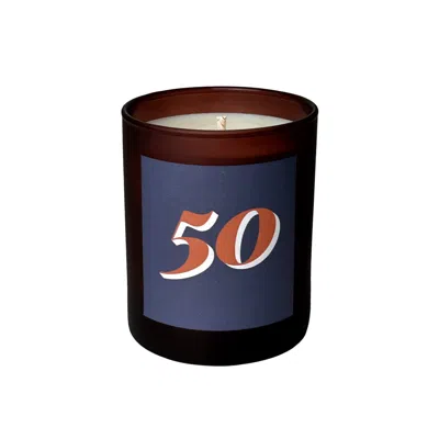 Little Karma Co. Ltd Blue Number Candle 50 - Luna Refillable Midi Milestone Candle