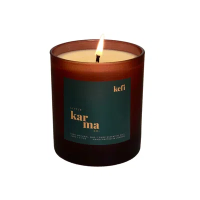 Little Karma Co. Ltd Green Kefi - Invigorating Rosemary & Spearmint Refillable Midi Candle In Multi