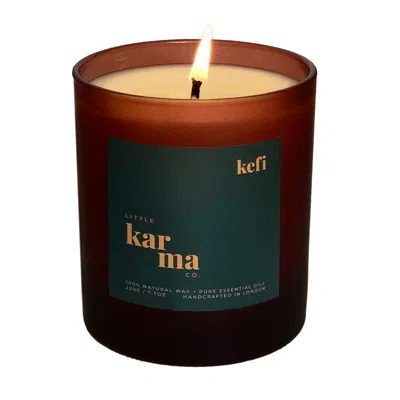 Little Karma Co. Ltd Green Kefi - Invigorating Rosemary + Spearmint Refillable Large Candle In Multi