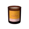 Little Karma Co. Ltd Orange Happy Easter Candle - Lemongrass & Ginger Refillable Midi In Orange