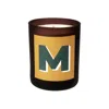 Little Karma Co. Ltd Orange Initial M Candle - Nom Refillable Large Alphabet Candle In Multi