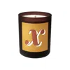 Little Karma Co. Ltd Orange Initial X Candle - Nom Refillable Large Alphabet Candle In Multi