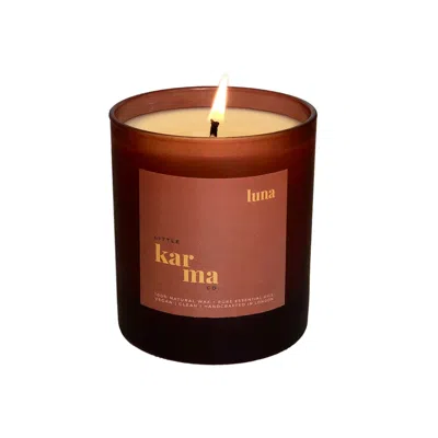 Little Karma Co. Ltd Orange Luna - Calming Lavender & Patchouli Refillable Midi Candle In Multi