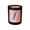 Little Karma Co. Ltd Pink Initial I Candle - Alba Refillable Large Alphabet Candle In Multi
