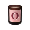Little Karma Co. Ltd Pink Initial O Candle - Alba Refillable Large Alphabet Candle In Multi