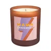Little Karma Co. Ltd Pink Mama Oooh - Alba Refillable Large Mother's Day Candle In Brown