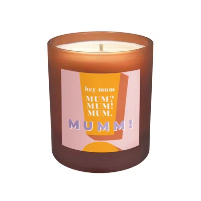 Little Karma Co. Ltd Purple / Pink Hey Mum - Calming Refillable Midi Mother's Day Candle In Brown