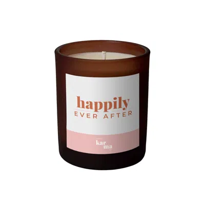 Little Karma Co. Ltd Purple / White / Pink Happily Ever After Wedding Candle - Calming Lavender Midi In Multi