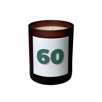 Little Karma Co. Ltd White Number Candle 60 - Sol Refillable Midi Milestone Candle