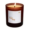 Little Karma Co. Ltd White Sol - Energising Eucalyptus + Lime Refillable Large Candle In Brown