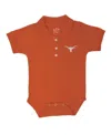 Little King Apparel Baby Boys And Girls Texas Orange Texas Longhorns Lit Polo Bodysuit In Orange