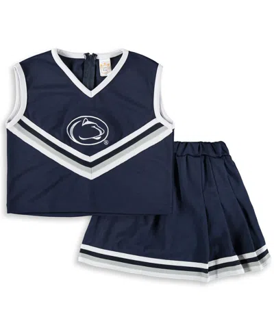 LITTLE KING APPAREL BIG GIRLS 2-PIECE NAVY PENN STATE NITTANY LIONS CHEER SET
