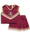 Little King Apparel Big Girls Garnet Florida State Seminoles Two-piece Cheer Set In Garnet