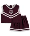 Little King Apparel Big Girls Maroon Texas A&m Aggies Two-piece Cheer Set In Maroon