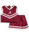 Little King Apparel Toddler Girls Crimson Alabama Crimson Tide Two-piece Cheer Set In Crimson