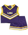 Little King Apparel Toddler Girls Purple Lsu Tigers Two-piece Cheer Set In Purple