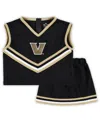 Little King Big Girls 2-piece Black Vanderbilt Commodores Cheer Set In Black