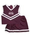 Little King Big Girls 2-piece Maroon Mississippi State Bulldogs Cheer Set In Brown