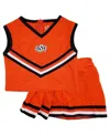 Little King Big Girls 2-piece Orange Oklahoma State Cowboys Cheer Set In Orange