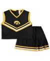 Little King Girls Toddler 2-piece Black Iowa Hawkeyes Cheer Set In Black