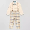 Little Lad Baby Boys 4-pc. Pant Set In Neutral