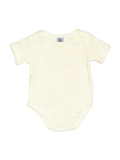 Pre-owned Little Lad Babies' Short Sleeve Onesie In White
