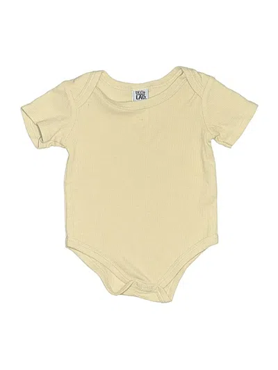 Pre-owned Little Lad Babies' Short Sleeve Onesie In Yellow