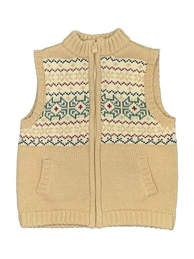 Pre-owned Little Lad Kids' Sweater Vest In Brown