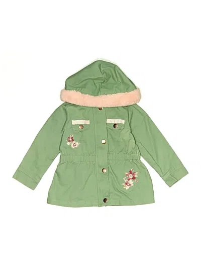 Pre-owned Little Lass Kids' Coat In Green