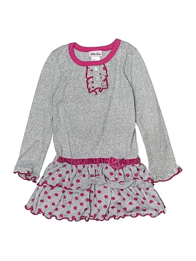 Pre-owned Little Lass Kids' Dress In Gray