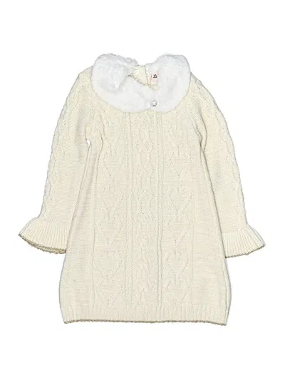 Pre-owned Little Lass Kids' Dress In Ivory