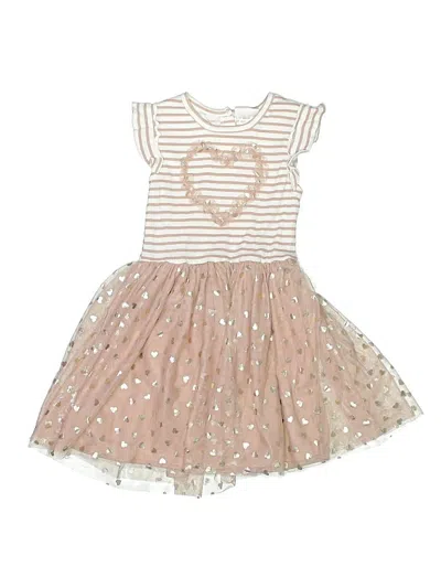 Pre-owned Little Lass Kids' Dress In Tan