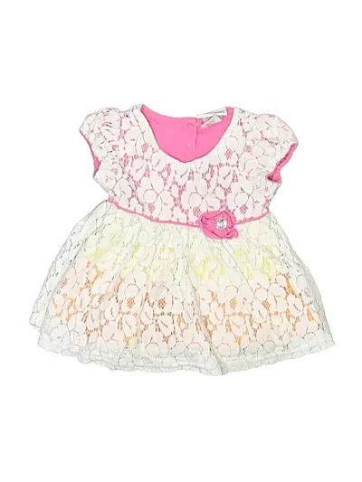 Pre-owned Little Lass Kids' Dress In White