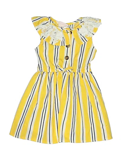 Pre-owned Little Lass Kids' Dress In Yellow