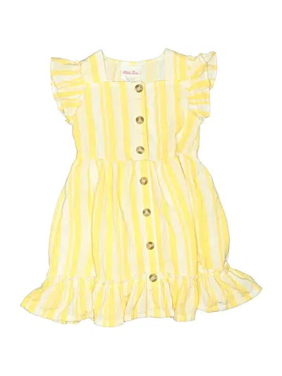 Pre-owned Little Lass Kids' Dress In Yellow